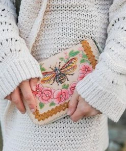 CELESTIAL GYPSY Accessories Bumble Bee Wallet - Cream/Tan