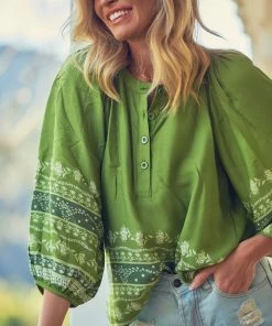 Jaase Julianna Top - Eshana Olive 15 Jaase Julianna Top - Eshana Olive