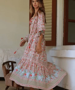 Tulle And Batiste Pishon Kimono Dress - Lotus - Preorder Dresses