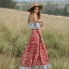 Tulle And Batiste Dresses Hosannah Maxi Dress - Rococco Red - Preorder