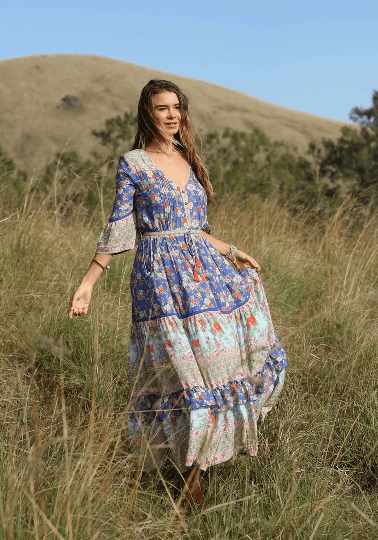 Tulle And Batiste Dresses Havillah Maxi Dress - Lapis Lazuli - Preorder 2 Tulle And Batiste Dresses Havillah Maxi Dress - Lapis Lazuli - Preorder