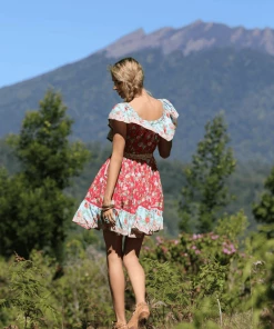 Tulle And Batiste Dresses Hosannah Mini Dress - Rococco Red - Preorder