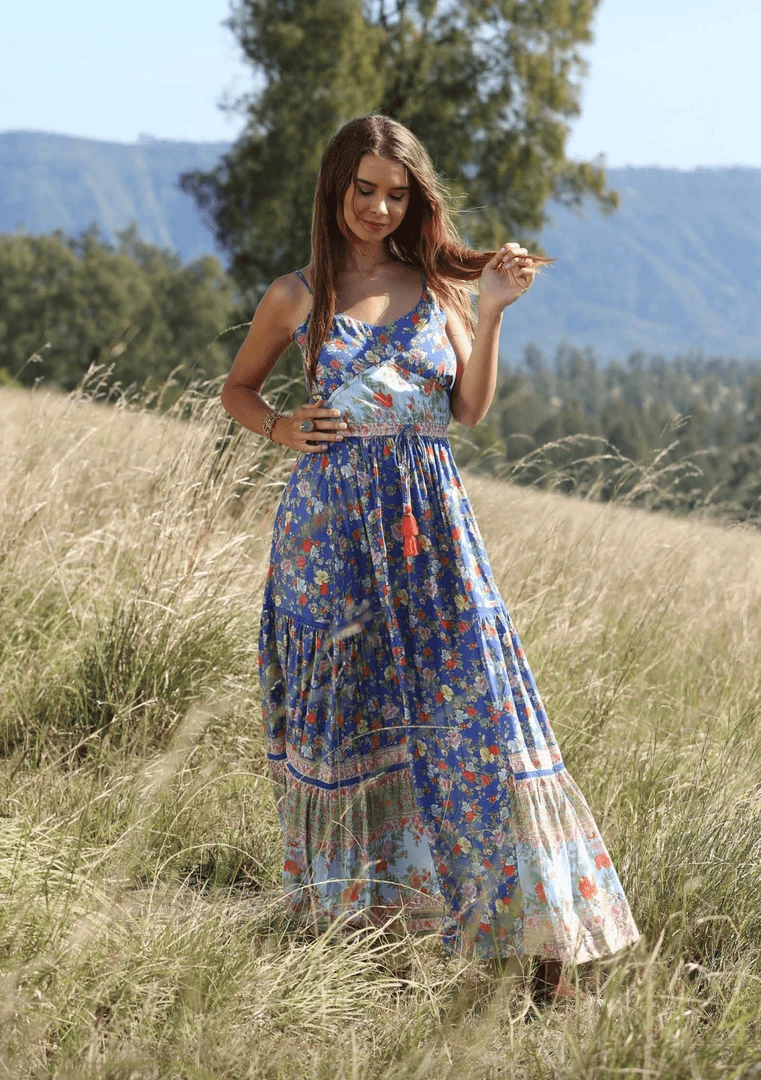 Tulle And Batiste Ravennah Maxi Dress - Lapis Lazuli - Preorder Dresses 1 Tulle And Batiste Ravennah Maxi Dress - Lapis Lazuli - Preorder Dresses