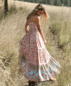 Tulle And Batiste Dresses Ravennah Maxi Dress - Lotus - Preorder