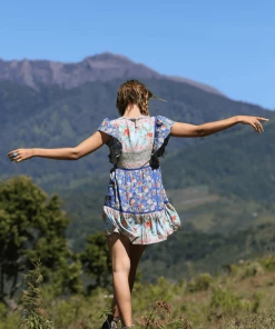 Tulle And Batiste Miriam Mini Dress - Lapis Lazuli - Preorder Dresses