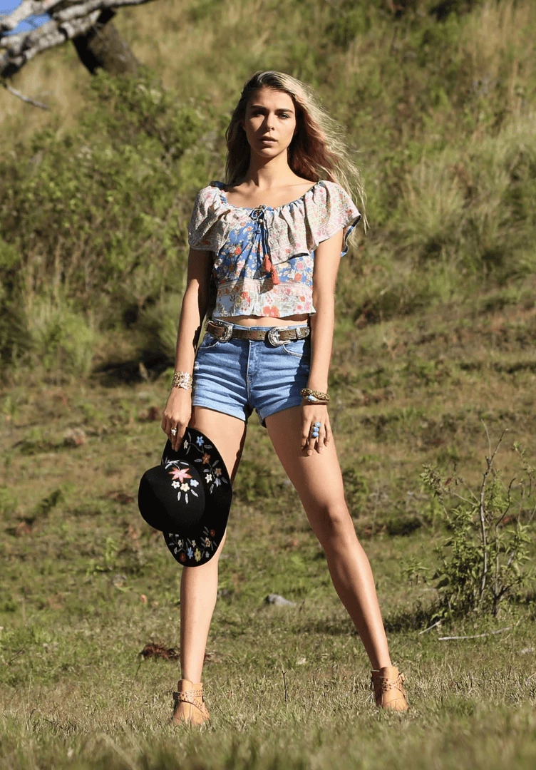 Tulle And Batiste Hosannah Frill Top - Lapis Lazuli - Preorder Tops 1 Tulle And Batiste Hosannah Frill Top - Lapis Lazuli - Preorder Tops