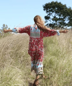 Tulle And Batiste Miriam Boho Dress - Rococco Red - Preorder Dresses