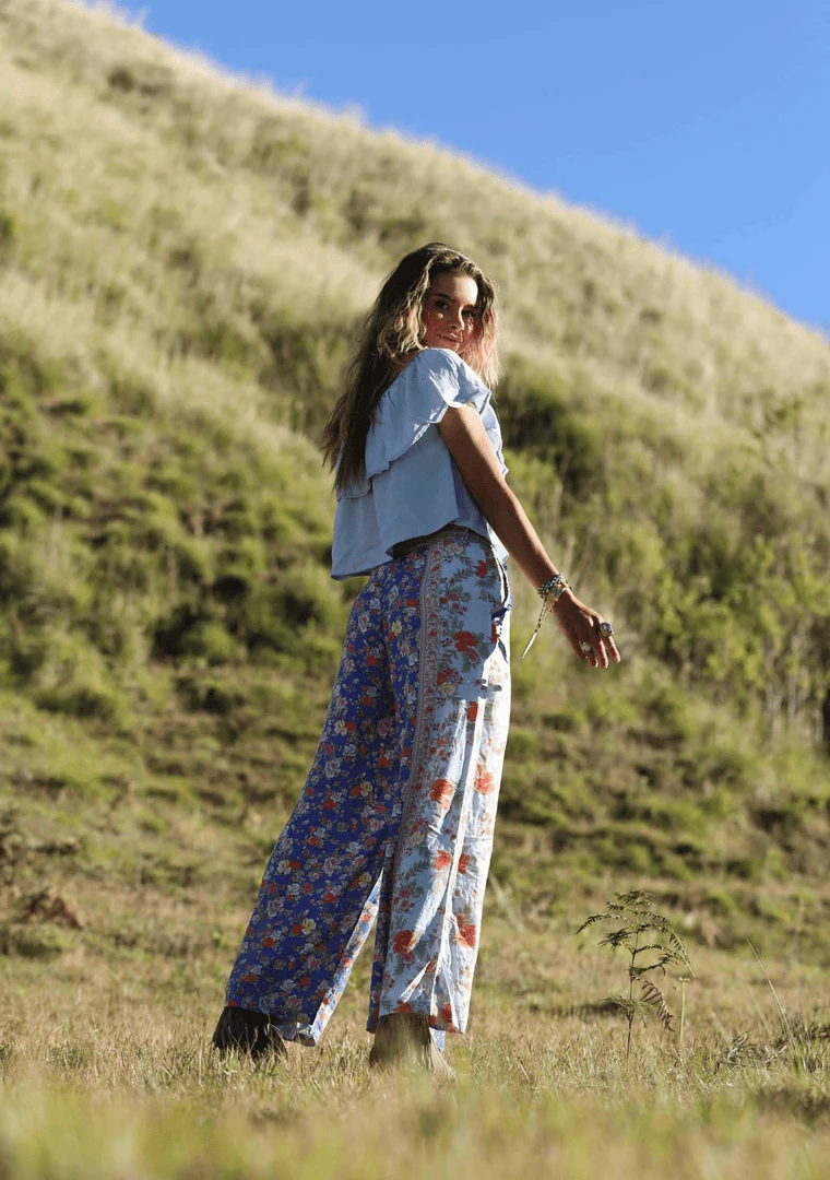 Tulle And Batiste Hosannah Culottes - Lapis Lazuli - Preorder Bottoms 2 Tulle And Batiste Hosannah Culottes - Lapis Lazuli - Preorder Bottoms