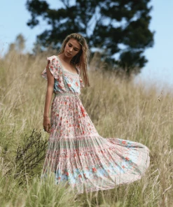 Tulle And Batiste Hannah Maxi Dress - Lotus - Preorder Dresses