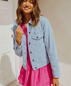 PAPER HEART Jackets & Coats Lovelle Denim Jacket - Sky