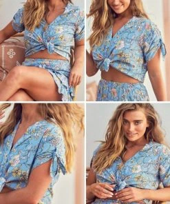 Jaase Leema Top - Poppies Blouses