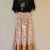 CELESTIAL GYPSY Josie Maxi Skirt - Beige Floral