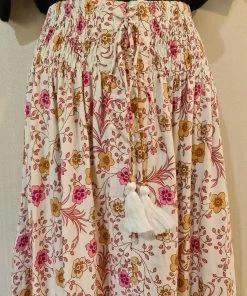 CELESTIAL GYPSY Josie Maxi Skirt - Beige Floral 9 CELESTIAL GYPSY Josie Maxi Skirt - Beige Floral