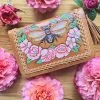 CELESTIAL GYPSY Boho Leather Bumble Bee Wallet - Tan