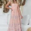 IRIS MAXI Dalia Strappy Dress - Peach