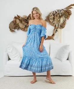 IRIS MAXI Dua Maxi Dress - Sapphire Blue Dresses