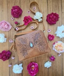 CELESTIAL GYPSY Enchanted Cross Body Bag - Chrysocholla Boho Leather Bags