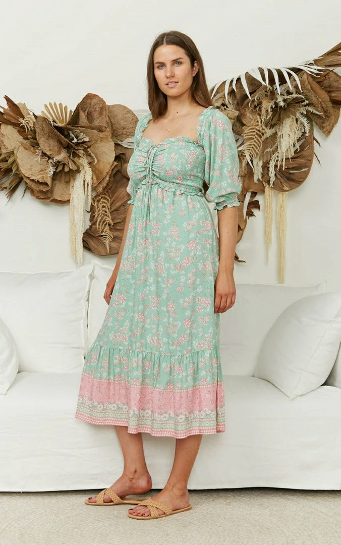 IRIS MAXI Dresses Euphoria Midi Dress - Mint 4 IRIS MAXI Dresses Euphoria Midi Dress - Mint