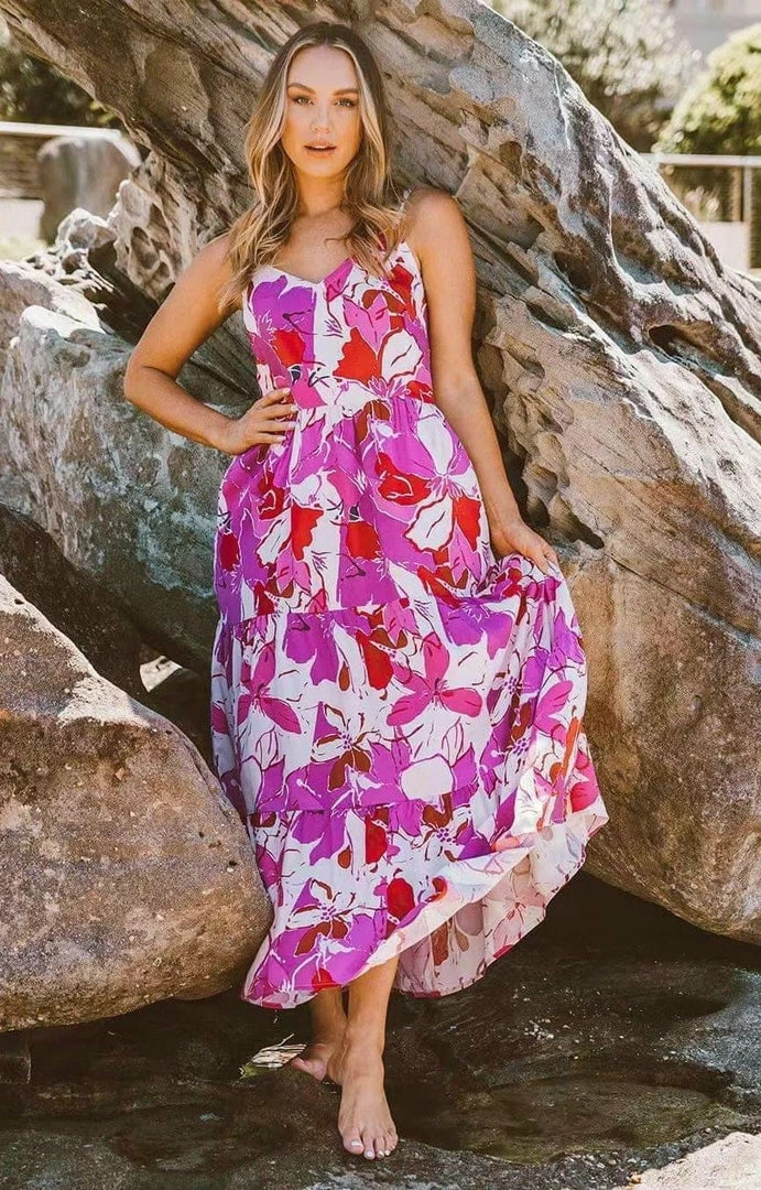 LABEL OF LOVE Candy Strappy Maxi - Pink Dresses 1 LABEL OF LOVE Candy Strappy Maxi - Pink Dresses