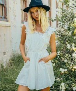 PAPER HEART Tree Tops Dress - White