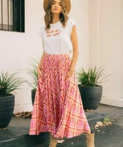 PAPER HEART Bottoms Briella Skirt - Candy