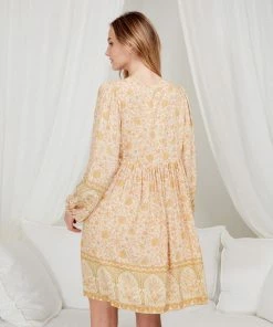 IRIS MAXI Nylah Mini Dress - Beige Dresses