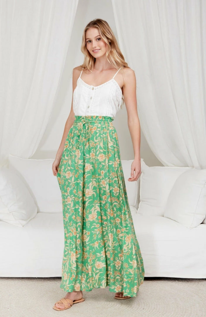 IRIS MAXI Jillian Culottes - Green Bottoms 1 IRIS MAXI Jillian Culottes - Green Bottoms