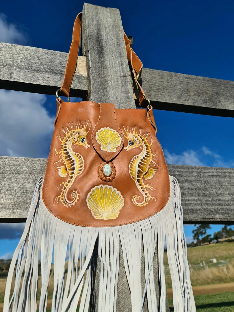 CELESTIAL GYPSY Seahorse Paradise Bag - Sea Shell 10 CELESTIAL GYPSY Seahorse Paradise Bag - Sea Shell