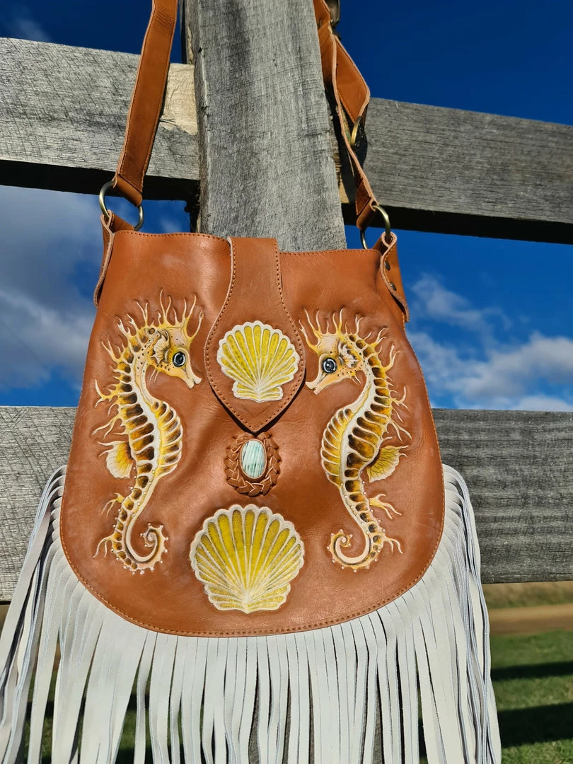 CELESTIAL GYPSY Seahorse Paradise Bag - Sea Shell 7 CELESTIAL GYPSY Seahorse Paradise Bag - Sea Shell