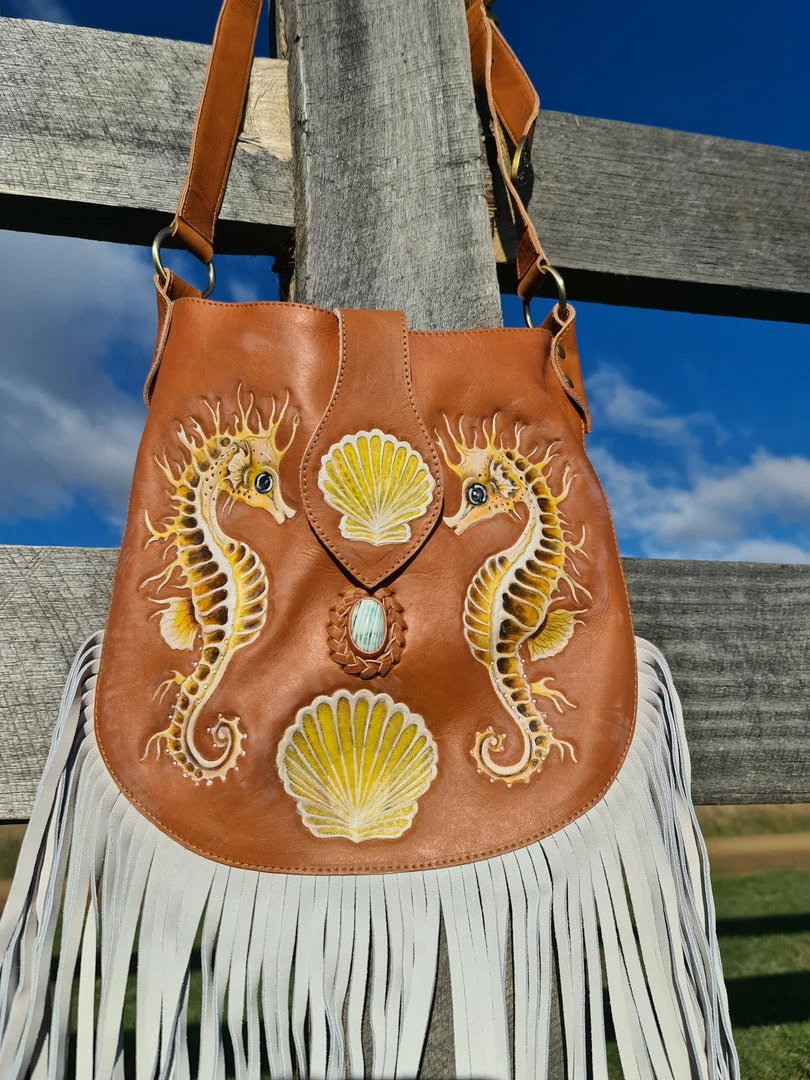 CELESTIAL GYPSY Seahorse Paradise Bag - Sea Shell 6 CELESTIAL GYPSY Seahorse Paradise Bag - Sea Shell