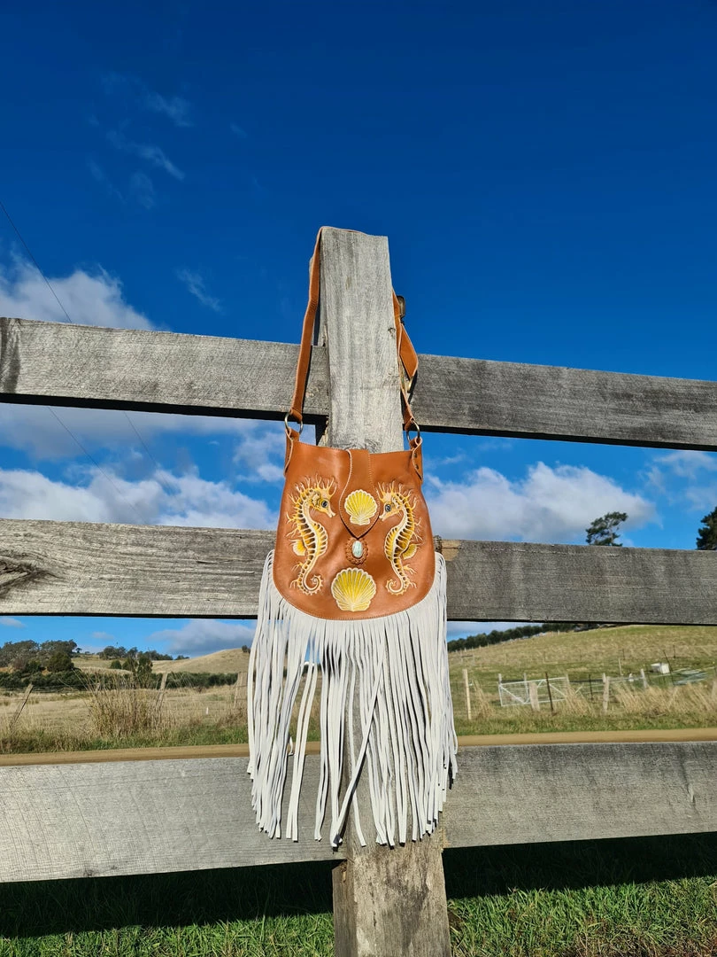 CELESTIAL GYPSY Seahorse Paradise Bag - Sea Shell 2 CELESTIAL GYPSY Seahorse Paradise Bag - Sea Shell