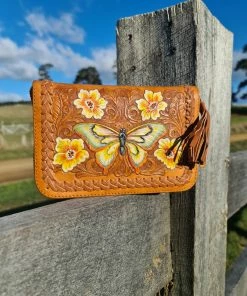 CELESTIAL GYPSY Butterfly Wallet - Tan