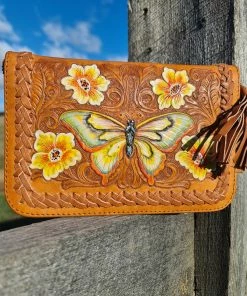 CELESTIAL GYPSY Butterfly Wallet - Tan