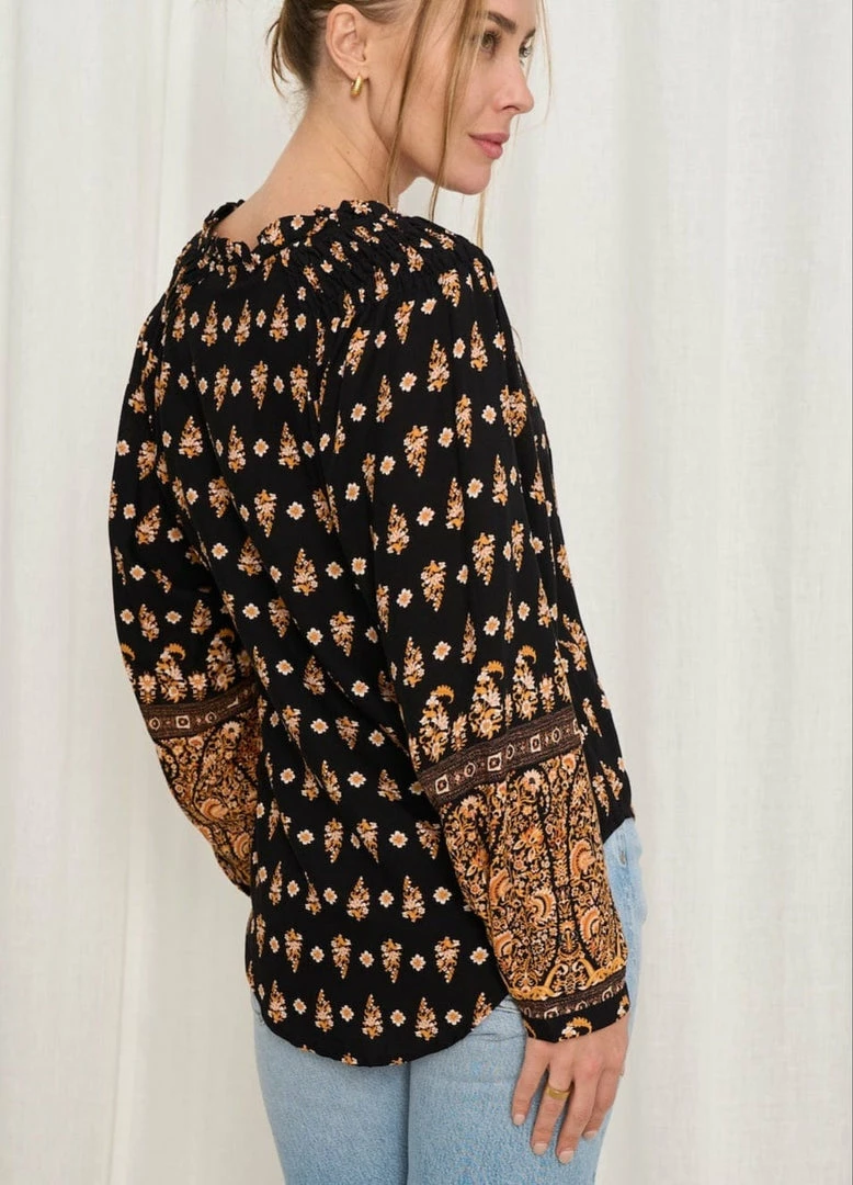 IRIS MAXI Aurelia Blouse - Midnight 2 IRIS MAXI Aurelia Blouse - Midnight