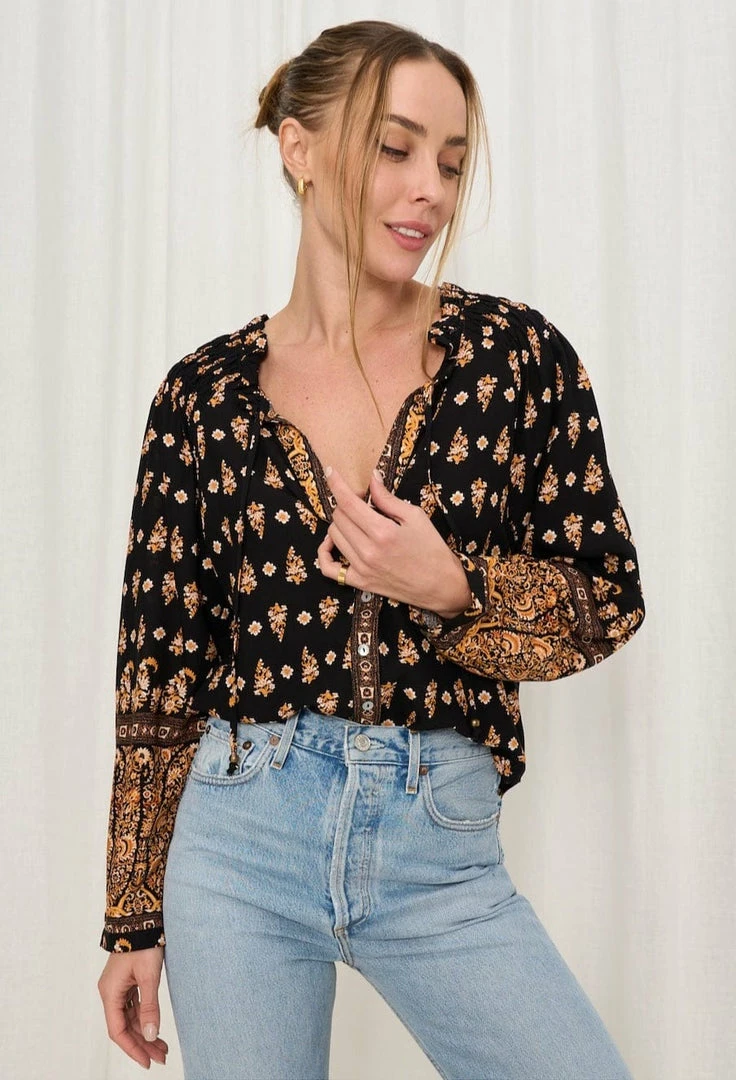 IRIS MAXI Aurelia Blouse - Midnight 4 IRIS MAXI Aurelia Blouse - Midnight