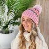 Love & Stitch Knit Top Carnival Beanie - Candy