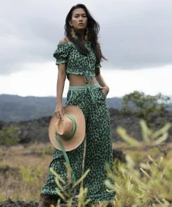 Tulle And Batiste Abeke Culottes - Emerald - Preorder Pants