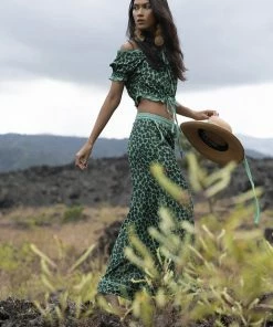 Tulle And Batiste Abeke Culottes - Emerald - Preorder Pants