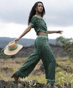 Tulle And Batiste Abeke Culottes - Emerald - Preorder Pants