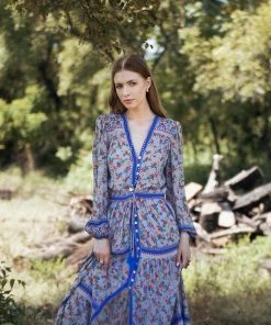 Tulle And Batiste Dresses Alannah Maxi Dress - Lavender Grey - Preorder