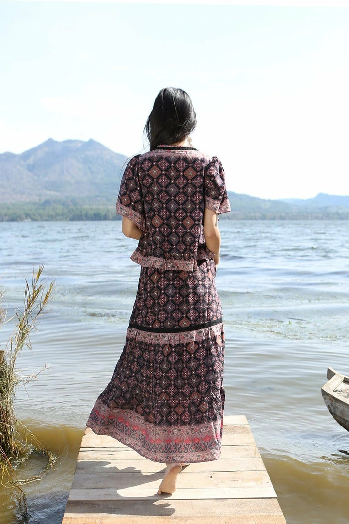 Tulle And Batiste Amira Crop Top - Moonless Night - Preorder Black Dresses 3 Tulle And Batiste Amira Crop Top - Moonless Night - Preorder Black Dresses