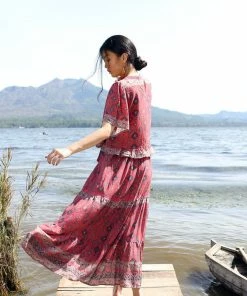 Tulle And Batiste Amira Crop Top - Scarlet - Preorder