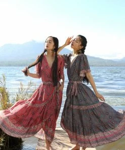 Tulle And Batiste Dresses Amira Wrap Dress - Scarlet - Preorder