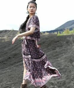 Gypsy And Wolf Amira Wrap Skirt - Moonless Night - Preorder Maxi Skirts 6 Gypsy And Wolf Amira Wrap Skirt - Moonless Night - Preorder Maxi Skirts