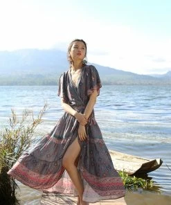 Tulle And Batiste Amira Wrap Dress - Teal - Preorder Dresses