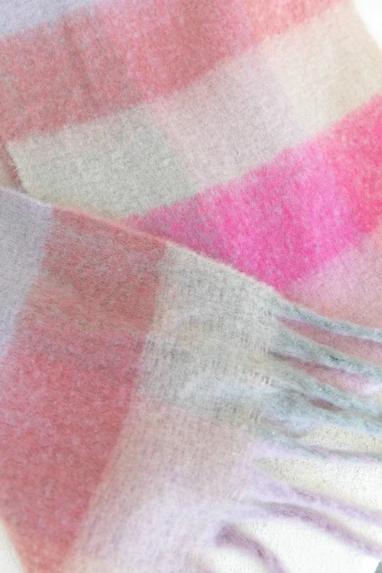 Love & Stitch Ally Scarf - Pink Knit Top 3 Love & Stitch Ally Scarf - Pink Knit Top