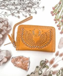 MAHIYA Angel Wings Wallet - Tan Black Dresses