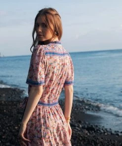 Tulle And Batiste Brenda Wrap Maxi Dress - Dawn Pink - Preorder Dresses