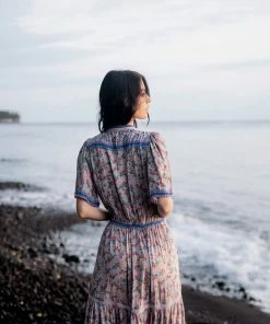 Tulle And Batiste Brenda Wrap Maxi Dress - Lavender Grey - Preorder 23 Tulle And Batiste Brenda Wrap Maxi Dress - Lavender Grey - Preorder