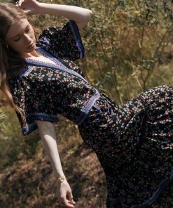 Tulle And Batiste Dresses Brenda Wrap Maxi Dress - Moonless Night - Preorder 21 Tulle And Batiste Dresses Brenda Wrap Maxi Dress - Moonless Night - Preorder